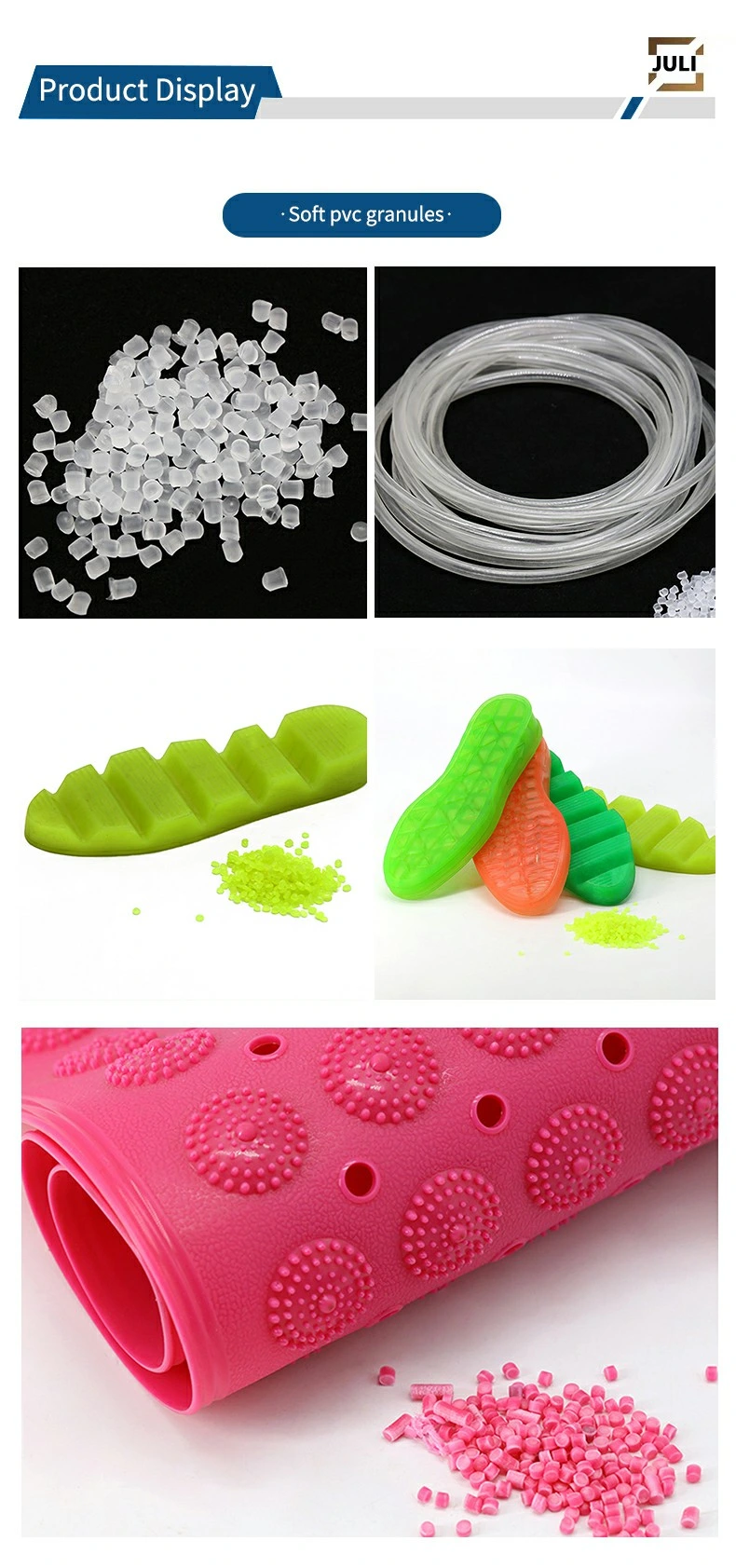 Soft PVC Granules for Shoe Sole /Injection Grade PVC Granules