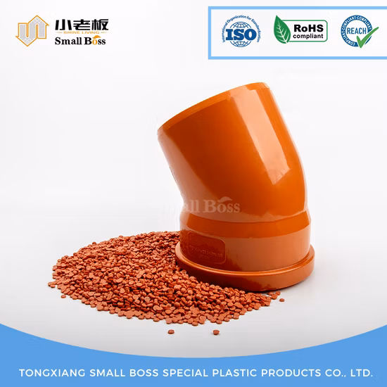 Materiali per iniezione in PVC rigido, raccordi per tubi, granuli, prezzo all'ingrosso ridotto